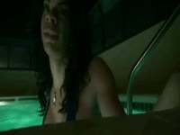 [ Tgirl XXX ] Large breasted shemale beauty Sasha Strokes has fun teasing in a tiny bikini while in the pool
